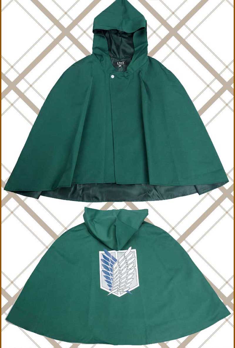 Attack on Titan – Survey Corps Green Cosplay Cloak Cosplay & Accessories