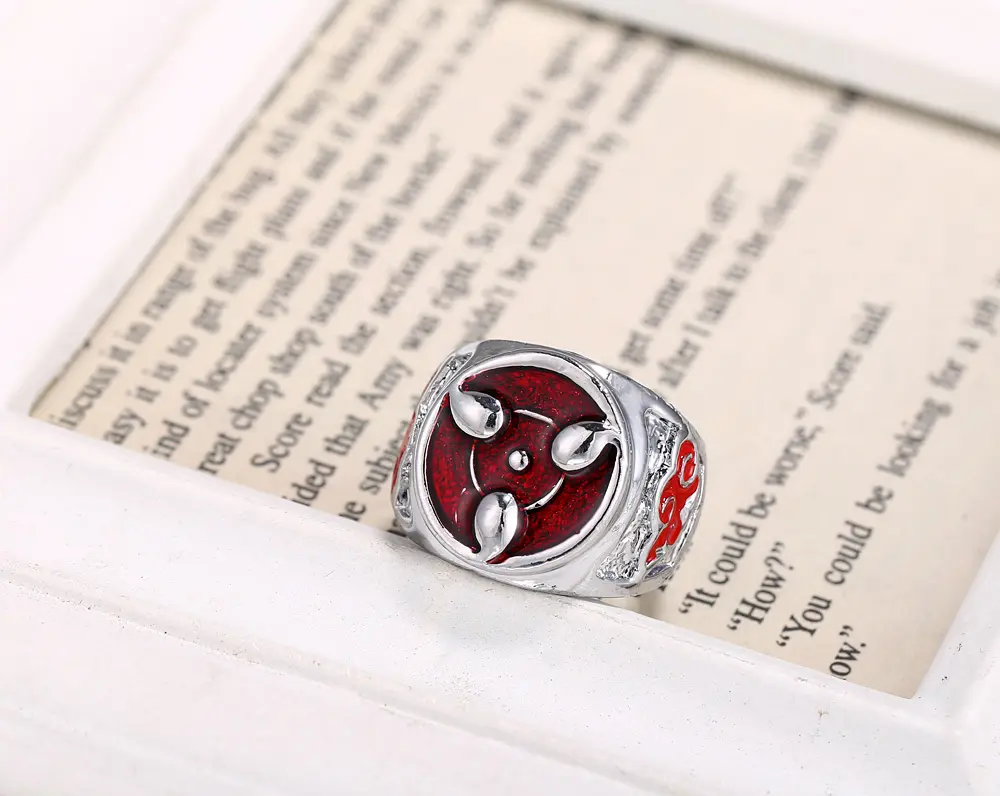 Naruto – Sharingan Uchiha Ring Rings & Earrings