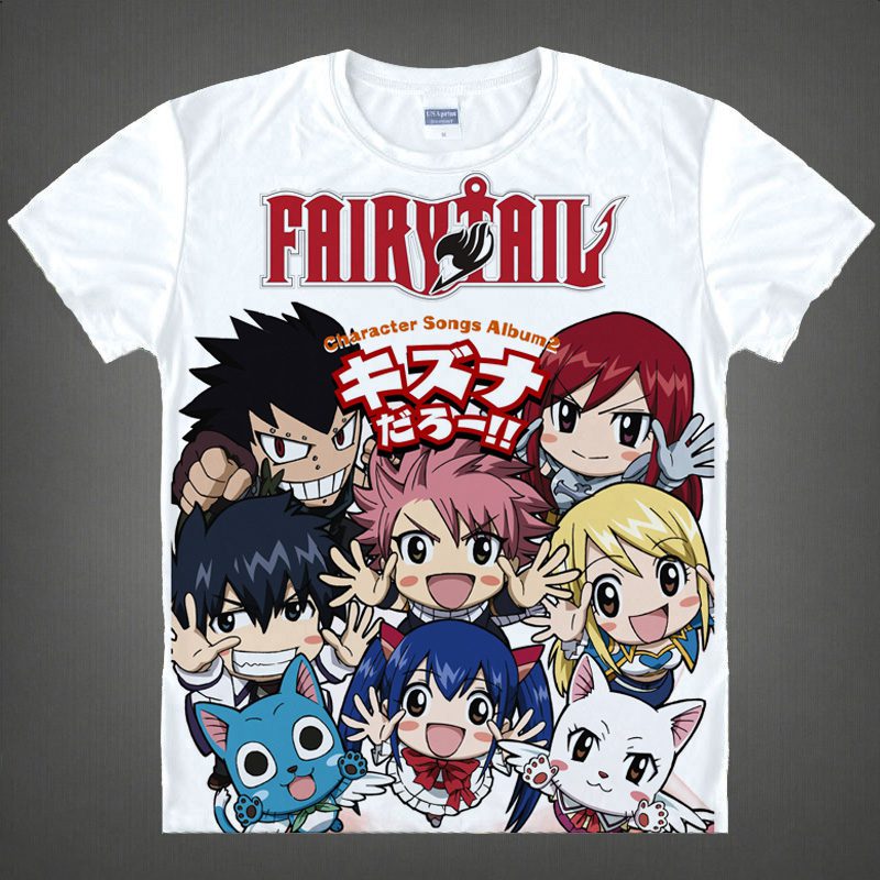 Fairy Tail – Natsu, Happy, Lucy T-Shirts T-Shirts & Tank Tops