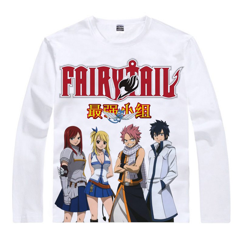 Fairy Tail – Natsu, Happy, Lucy, Gray, Erza Sweatshirt Hoodies & Sweatshirts