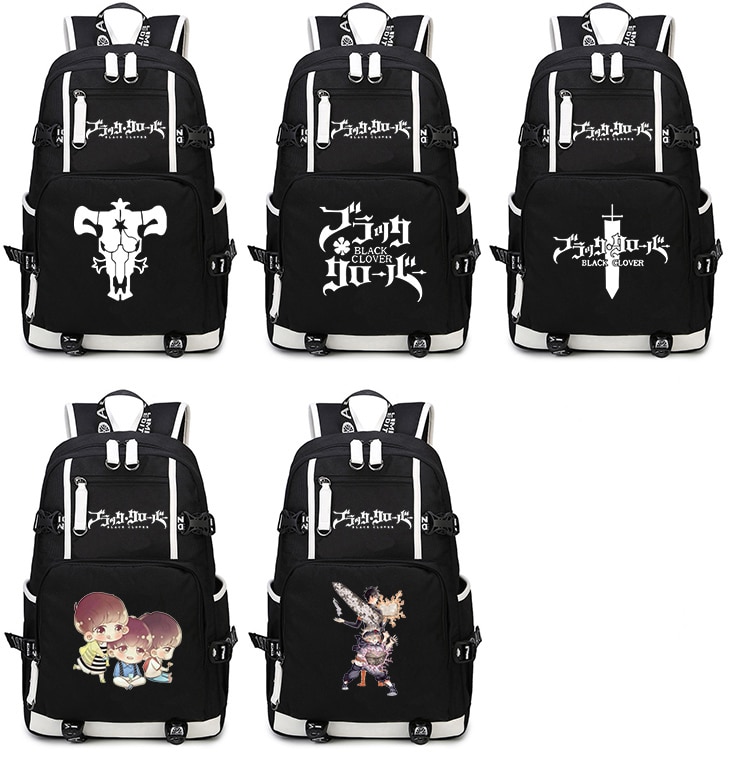 Black Clover – Printed Backpack (10 Styles) Bags & Backpacks