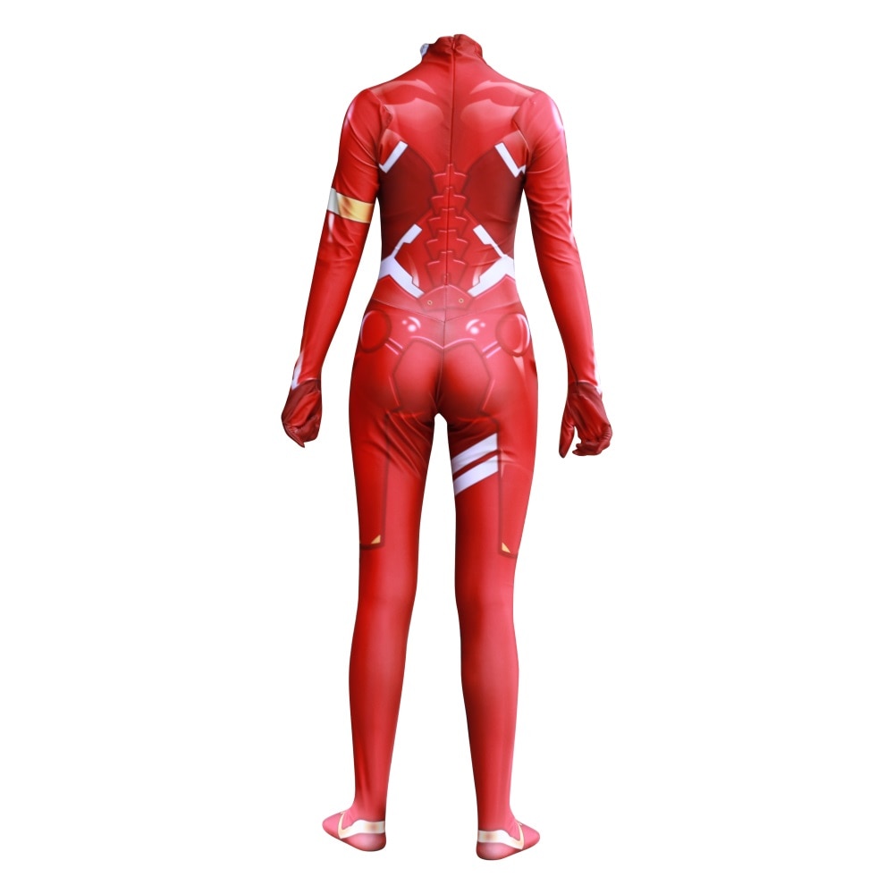 Darling in the Franxx – Zero Two Jumpsuit Cosplay Costume Cosplay & Accessories