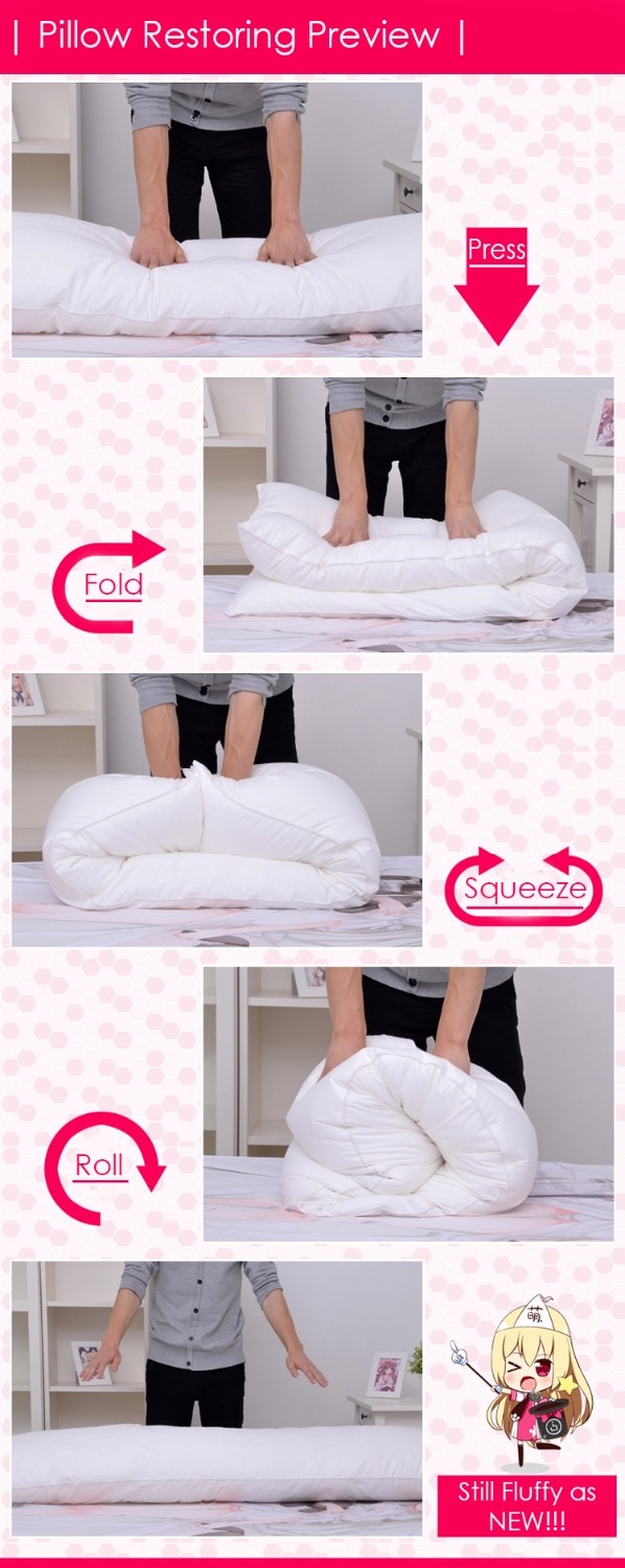 Dakimakura Hugging Body Pillow Inner (Multiple sizes) Bed & Pillow Covers
