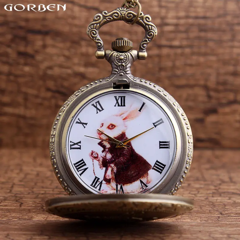 Alice in Wonderland – Bronze Pocket Watch Watches