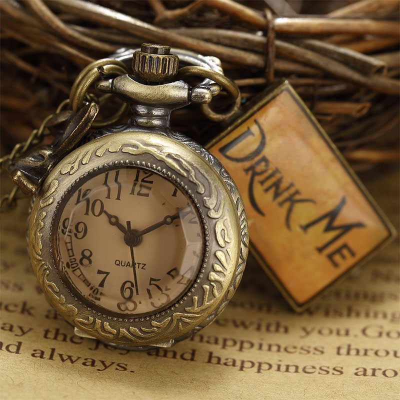 Alice in Wonderland – Bronze Pocket Watch Watches