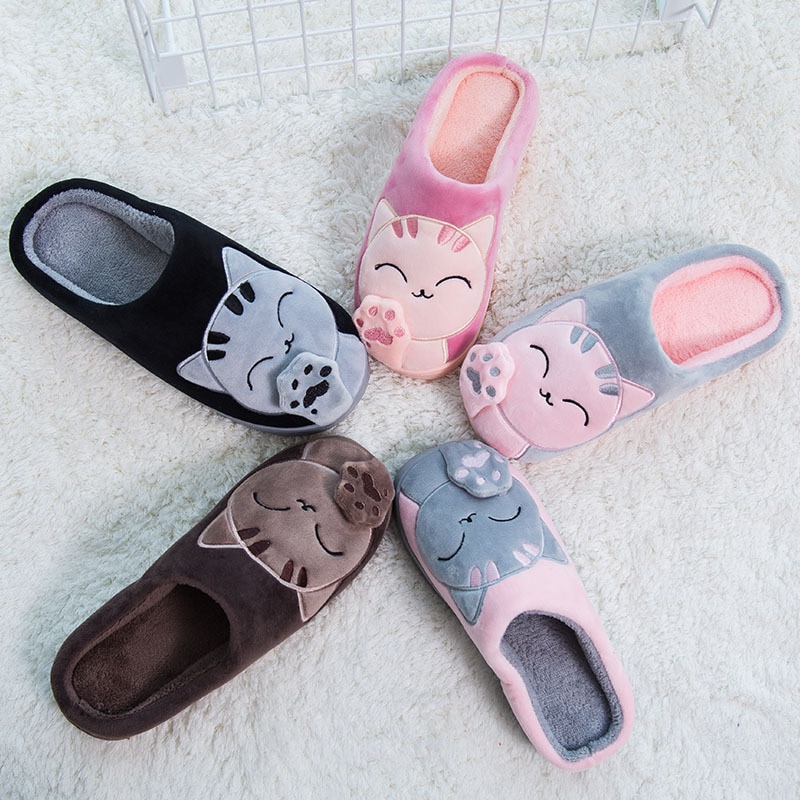 Chi’s Sweet Home – Cute Cat Plush Slippers (6 Colors) Shoes & Slippers