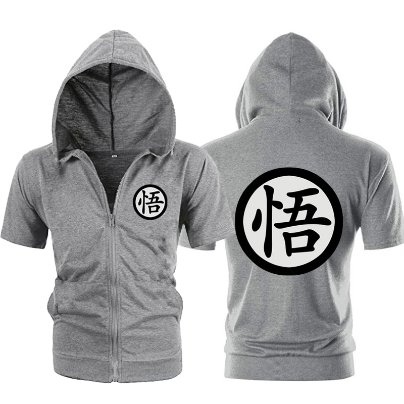 Dragon Ball, Naruto, Attack On Titan – Premium Short Sleeve Hoodie (2 Colors) Hoodies & Sweatshirts