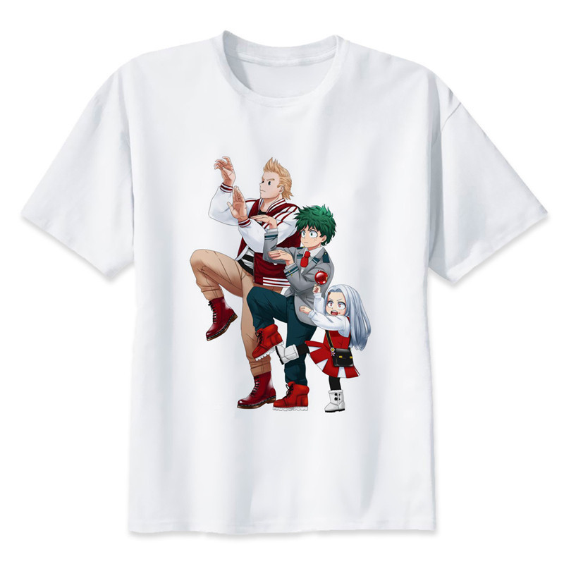My Hero Academia – Heroes and Villains Printed White T-Shirt (20 Styles) T-Shirts & Tank Tops