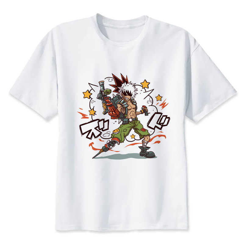 My Hero Academia – Heroes and Villains Printed White T-Shirt (20 Styles) T-Shirts & Tank Tops