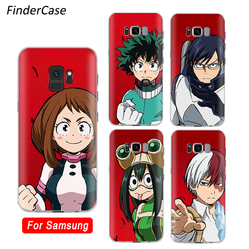 My hero Academia – Heroes Phone Cases for Samsung (7 Red Color Styles) Phone Accessories
