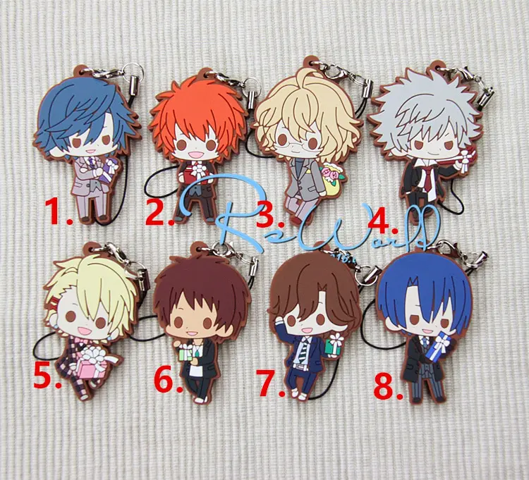 Uta no Prince-sama – 8 Characters Chibi Keychain Pendant Keychains Pendants & Necklaces