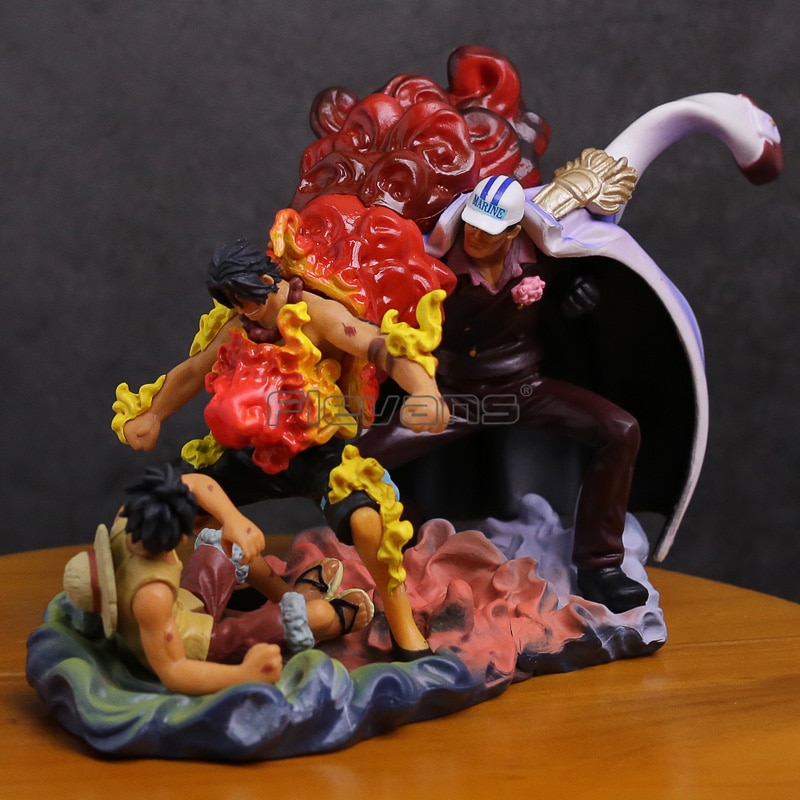 Buy One Piece The Death Of Ace Vs Akainu Figure 14cm Action Toy Figures