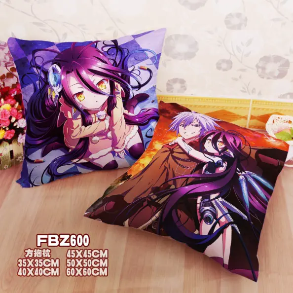 No Game No Life – Sora and Shiro Two Sided Pillow Cover Bed & Pillow Covers