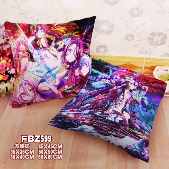 No Game No Life – Sora and Shiro Two Sided Pillow Cover Bed & Pillow Covers