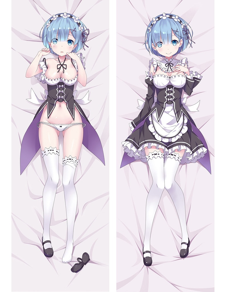 Re:Zero – Rem and Ram Dakimakura Hugging Body Pillow Cover (19 Styles) Bed & Pillow Covers