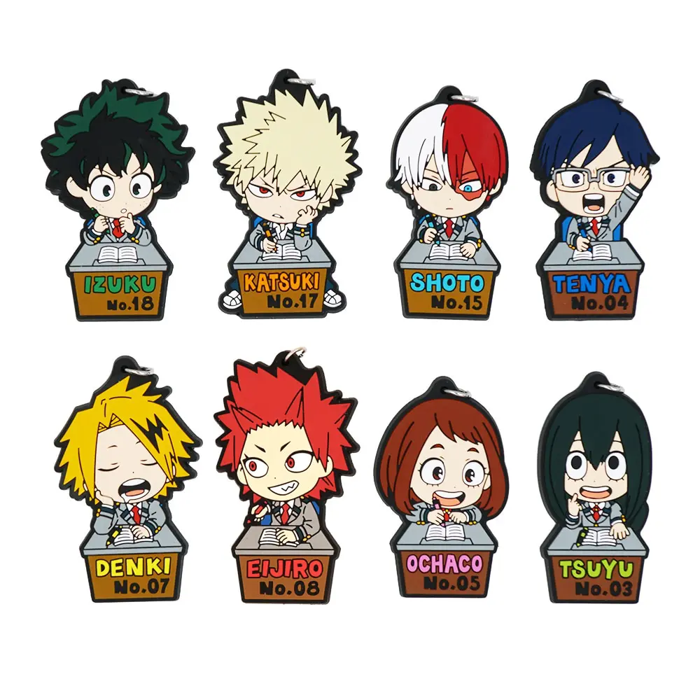 My Hero Academia – U.A. High School Students Rubber Keychains Keychains