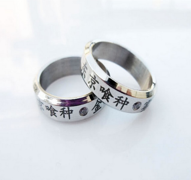 Tokyo Ghoul – Ken Kaneki Titanium Steel Ring Rings & Earrings