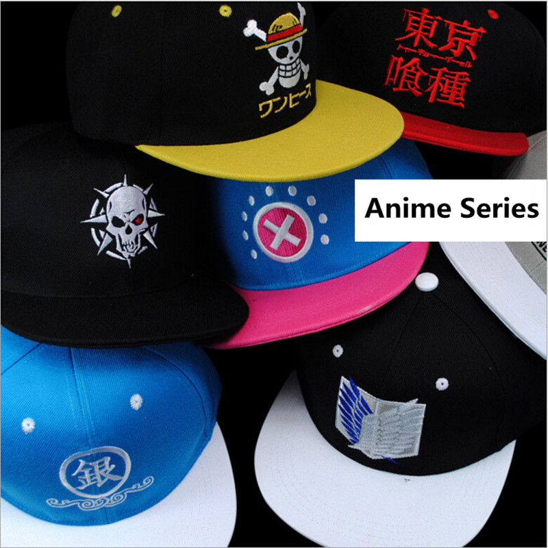 One Piece, Tokyo Ghoul, Gintama – Baseball Cap (5 Styles) Caps & Hats
