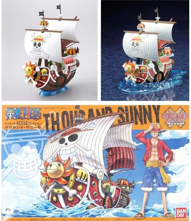 Kit 6 Action Figure One Piece Navios Sunny Merry Force Tang