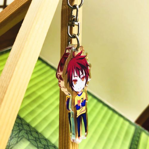 No Game No Life – Sora and Shiro Double Sided Keychain Pendant Keychains Pendants & Necklaces