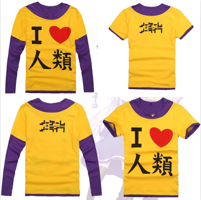 No Game No Life – Sora I Love Humanity T-Shirt and Sweatshirt Hoodies & Sweatshirts T-Shirts & Tank Tops