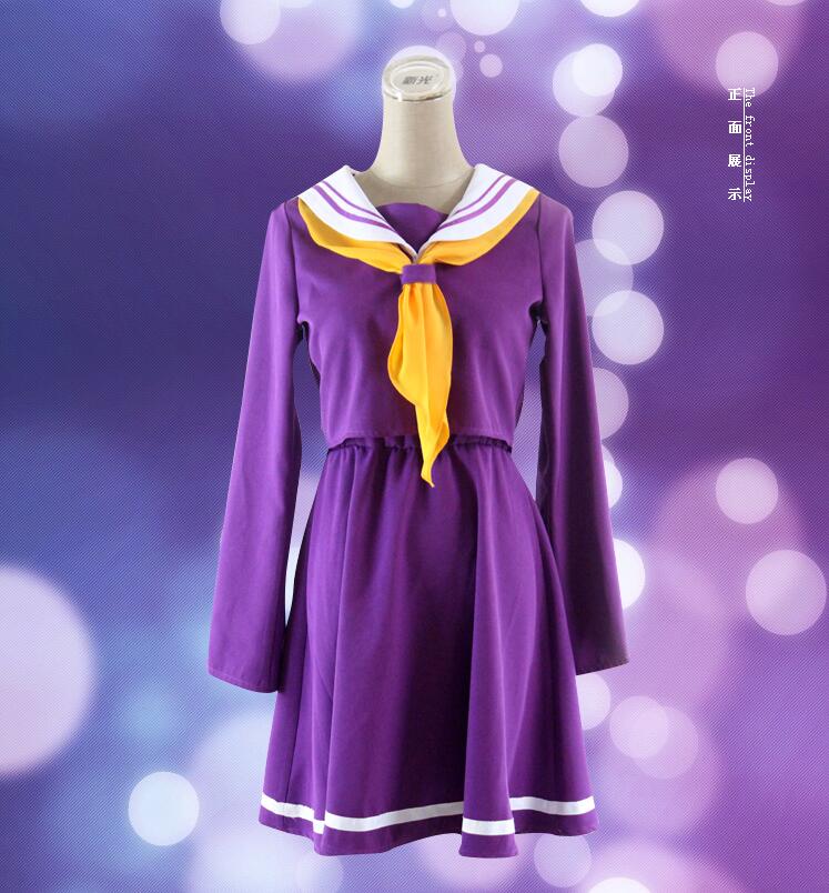 No Game No Life – Shiro School Uniform Cosplay Costume (2 Colors) Cosplay & Accessories