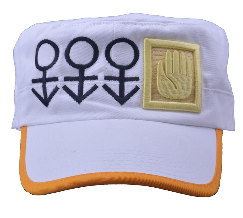 JoJo’s Bizarre Adventure – Jotaro Kujo White Cap (2 Styles) Caps & Hats