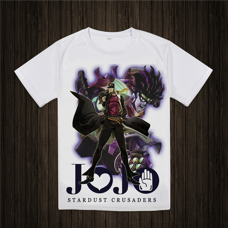 JoJo’s Bizarre Adventure – White Printed T-Shirt (20 Styles) T-Shirts & Tank Tops