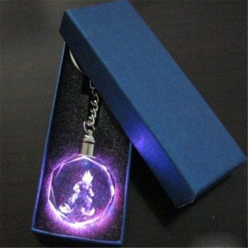 Details about   Dragonball Z Son Saiyajin Goku Crystal Key Chain LED light Pendant 1pc 