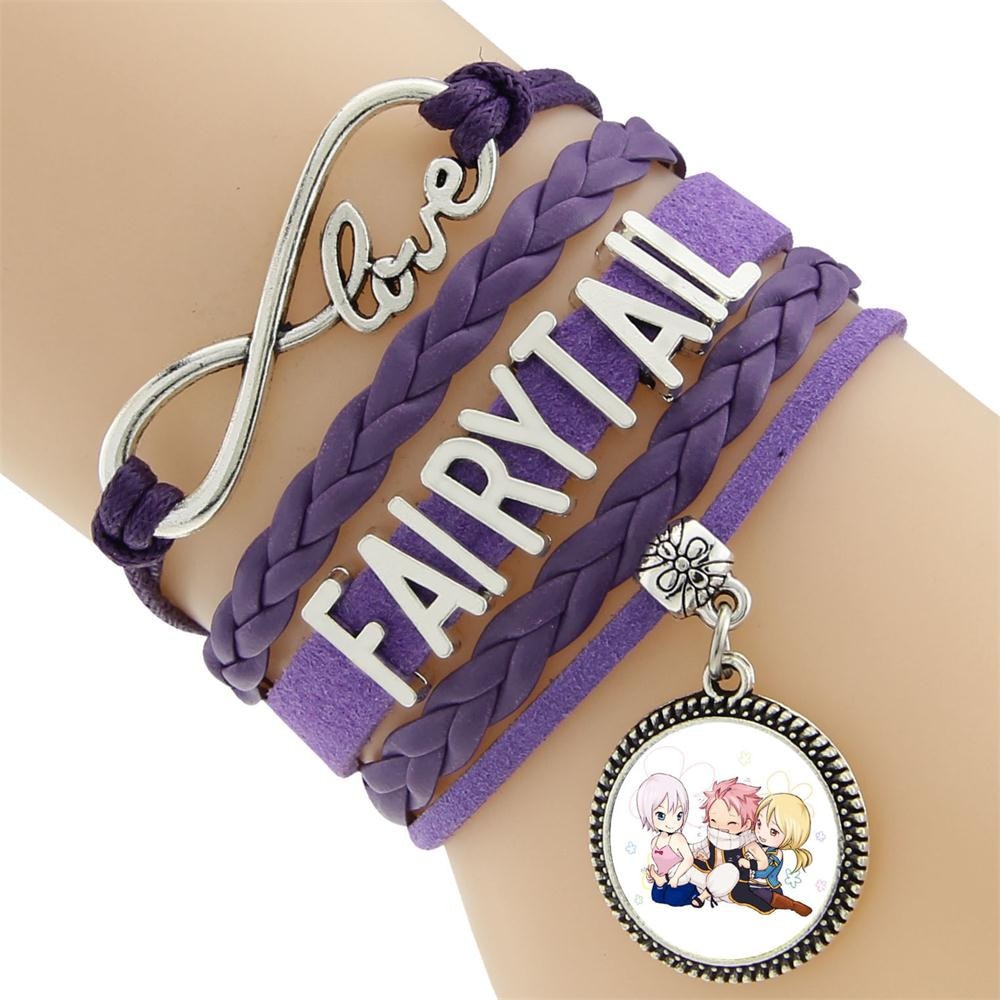 Fairy Tail – Cute Team Natsu Leather Bracelet (6 Styles) Bracelets