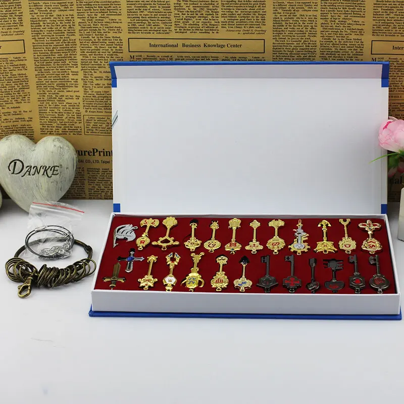 Fairy Tail – Lucy Celestial Spirit Keys Keychain Pendant (18-29pcs/set) Keychains Pendants & Necklaces