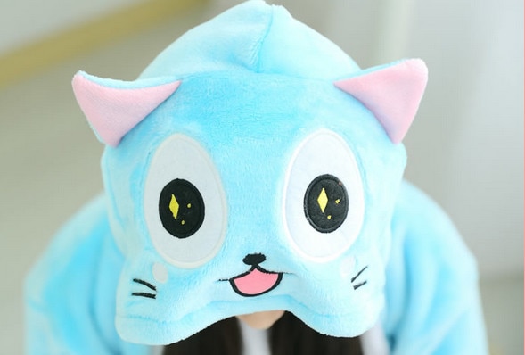 Fairy Tail – Happy Exceed Cat Pajamas Cosplay Costume Cosplay & Accessories