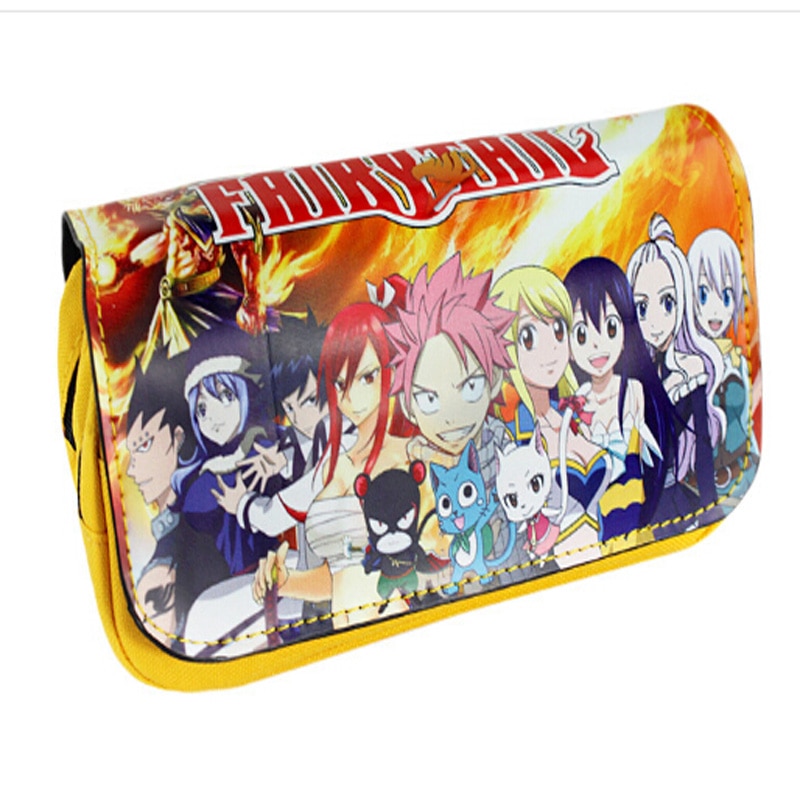 Fairy Tail – Printed Double Zipper Pencil Case (2 Styles) Pencil Cases