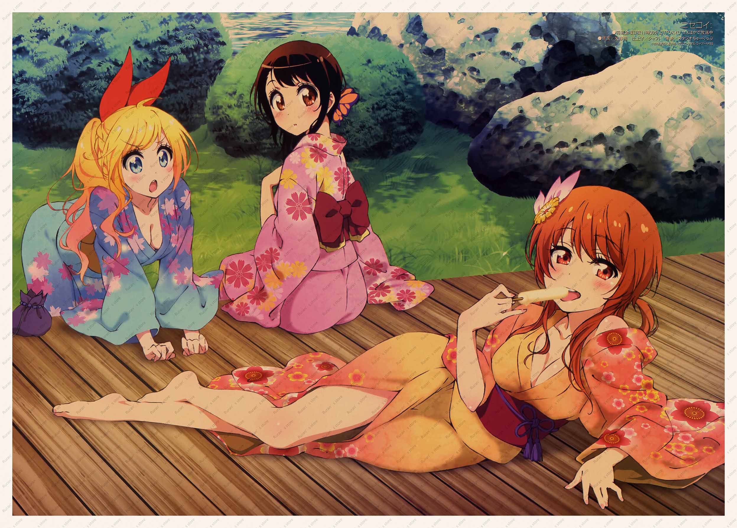Nisekoi – Cute Wall Retro Poster (9 Styles) Posters
