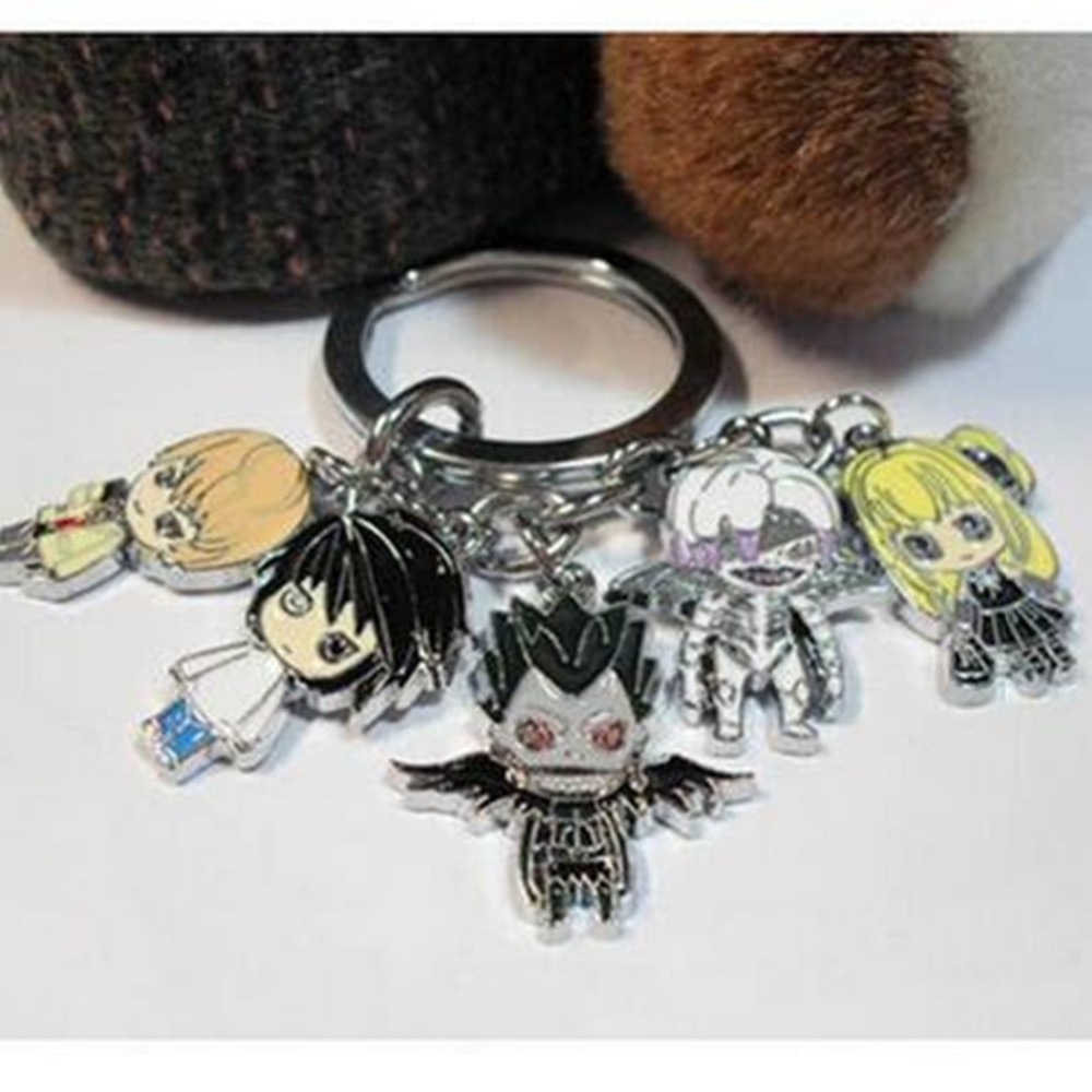 Death Note – Kira, L, Ryuuk, Misa, Rem 5pcs/set Keychain Keychains