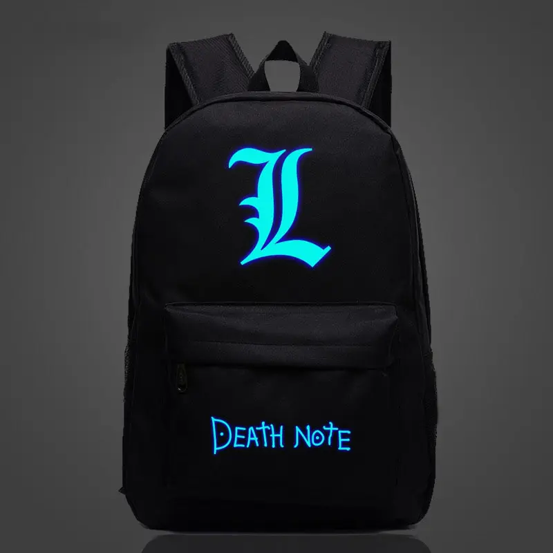 Death Note – Glowing Backpack (9 Colors) Bags & Backpacks