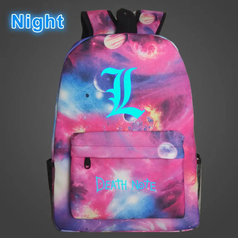 Death Note – Glowing Backpack (9 Colors) Bags & Backpacks