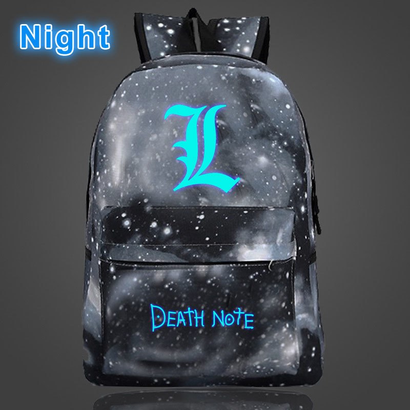 Death Note – Glowing Backpack (9 Colors) Bags & Backpacks