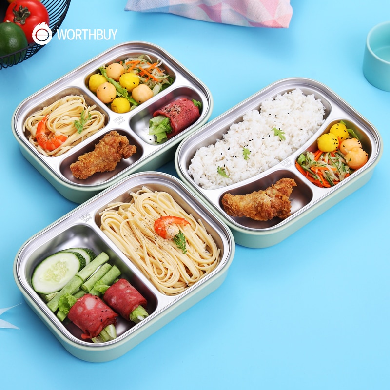 Bento Stainless Steel Lunch Box (2-4 Compartments) Lunch Boxes