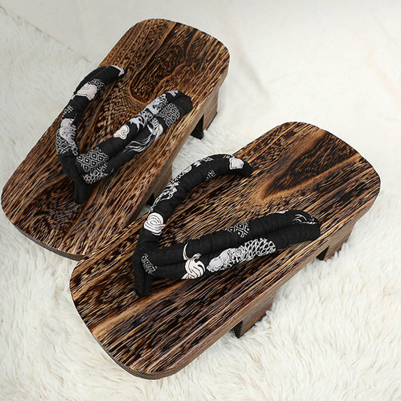Japanese Geta Traditional Sandals (Unisex) Cosplay & Accessories Shoes & Slippers