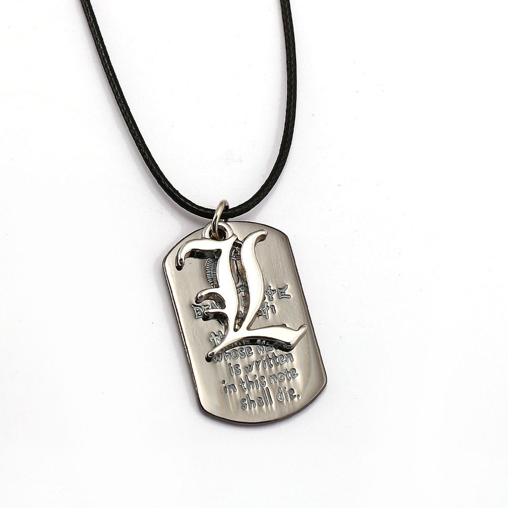 Death Note – Dog Tag Pendant Necklace (2 Styles) Pendants & Necklaces
