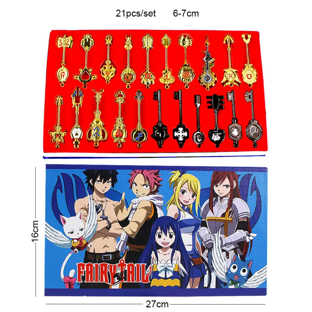 Fairy Tail – Lucy Celestial Spirit Keys Keychain Pendant (18-29pcs/set) Keychains Pendants & Necklaces