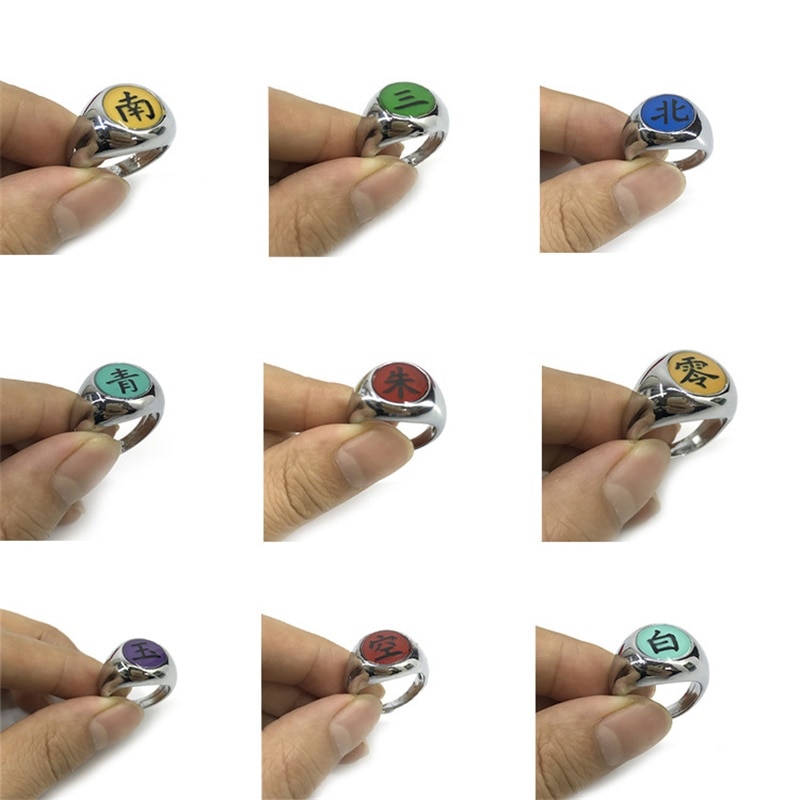 Naruto – Akatsuki Member’s & Sharingan Rings (17 Styles) Rings & Earrings