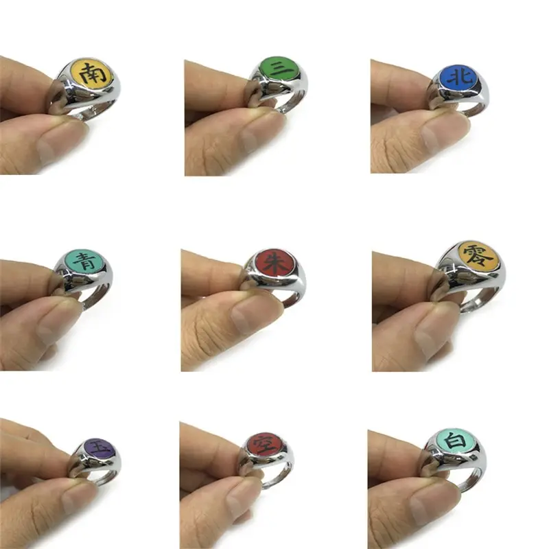 Akatsuki Rings Zetsu Anime Cosplay Metal Finger Adult Ninja Props  Accessories Cool Stuff Gift - Akatsuki Rings