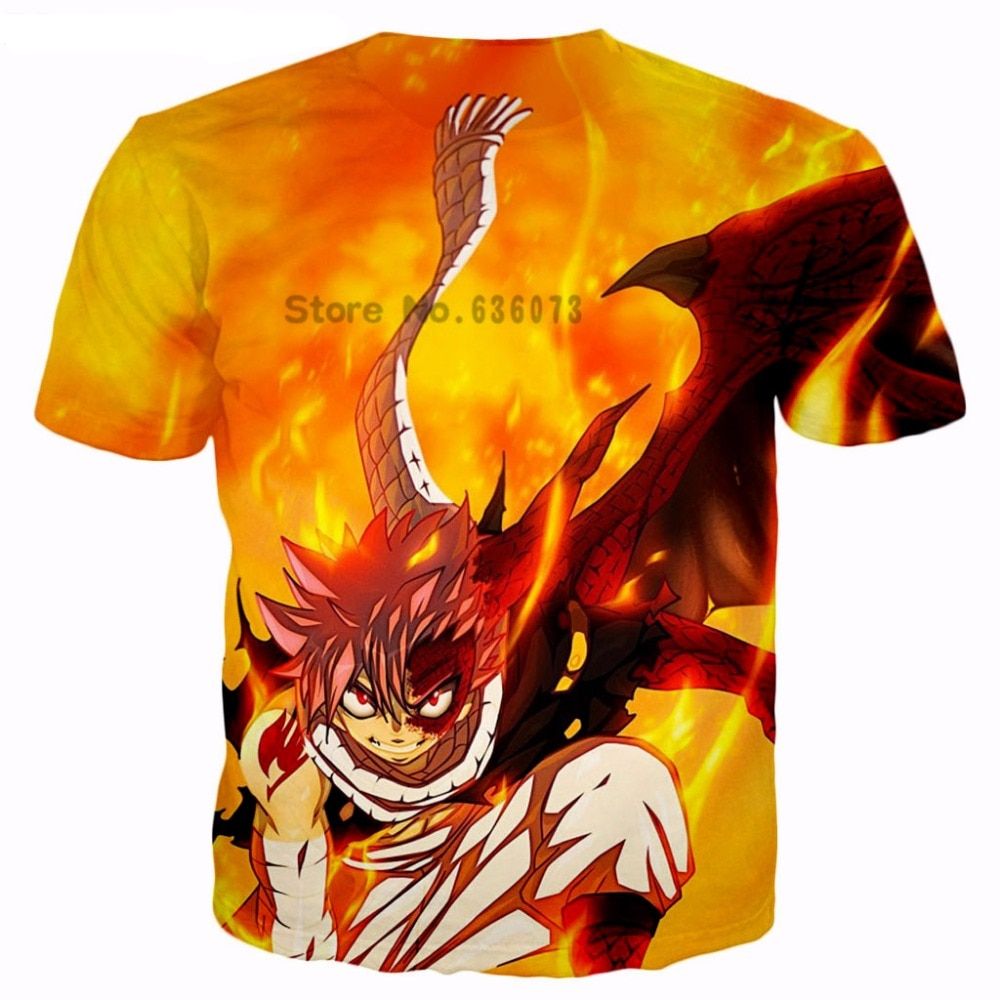 Fairy Tail – Natsu Dragneel 3D Printed T-Shirt (18 Styles) T-Shirts & Tank Tops