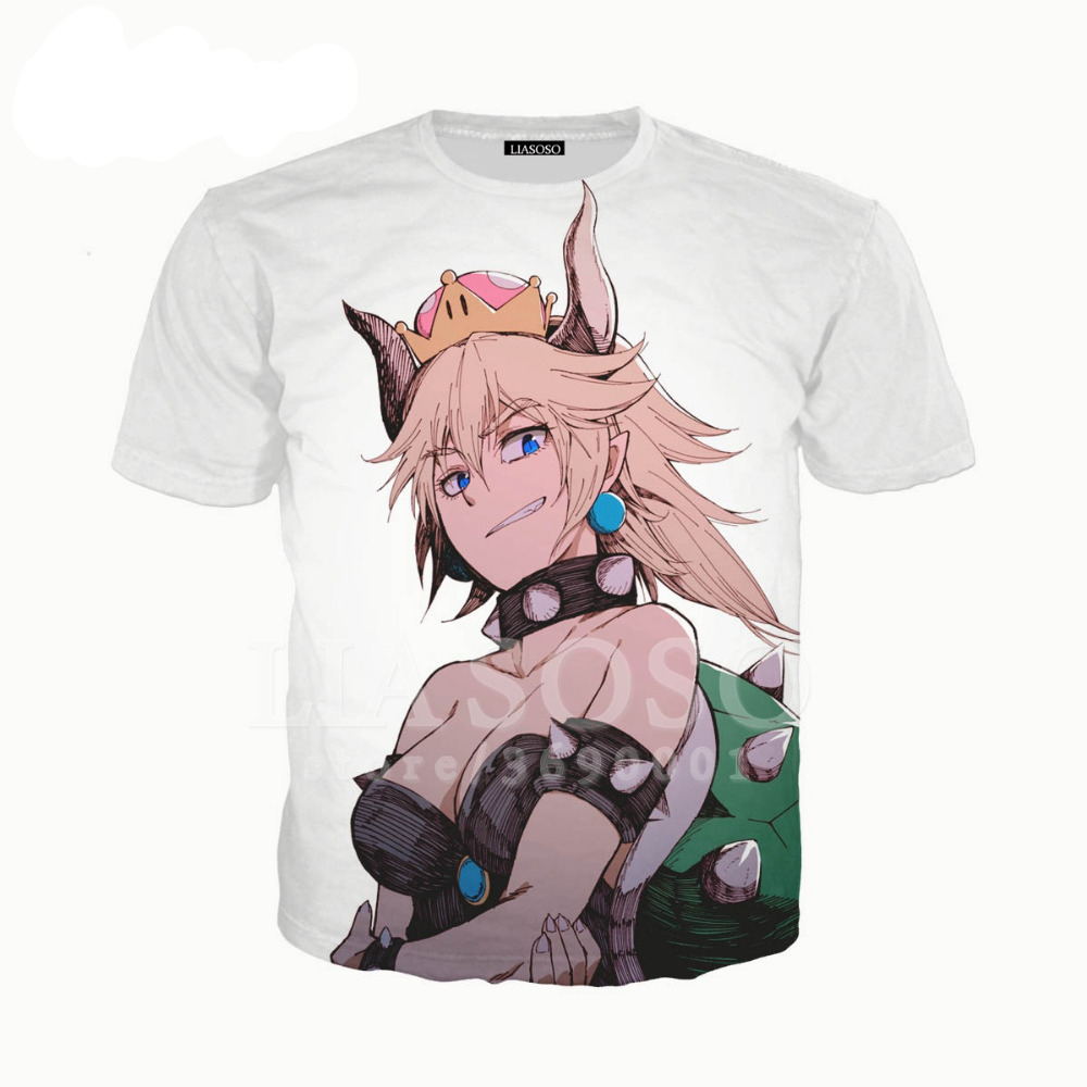 Super Mario Odyssey – Sexy Bowsette 3D Printed T-Shirt (8 Designs) T-Shirts & Tank Tops