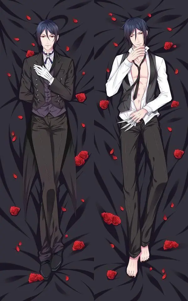 Buy Black Butler Sebastian And Ciel Dakimakura Hugging Body Pillow Cover 10 Styles Bed Pillow Covers