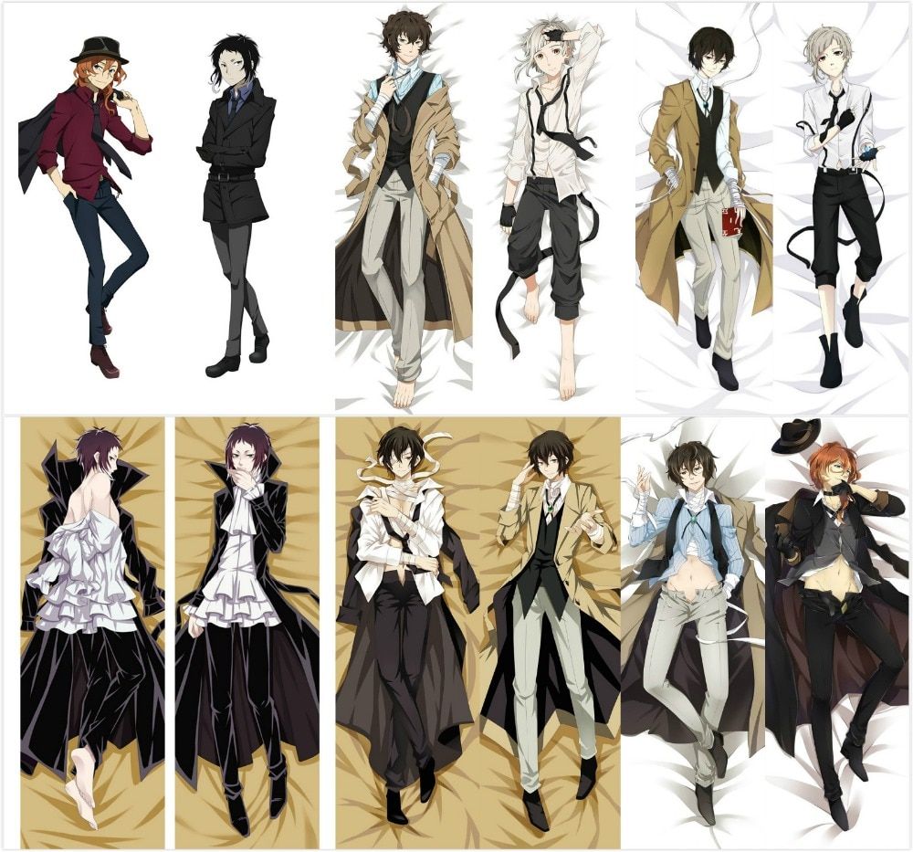 Bungo Stray Dogs – Dakimakura Hugging Body Pillow Cover (7 Styles) Bed & Pillow Covers