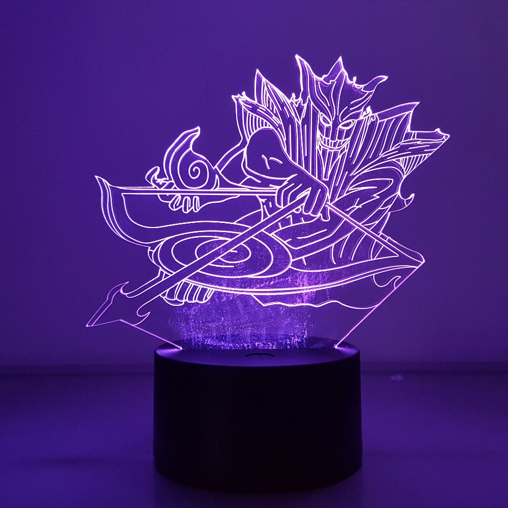 Buy Naruto Susanoo 3d Illusion Led Desk Lamp Multicolor Lamps