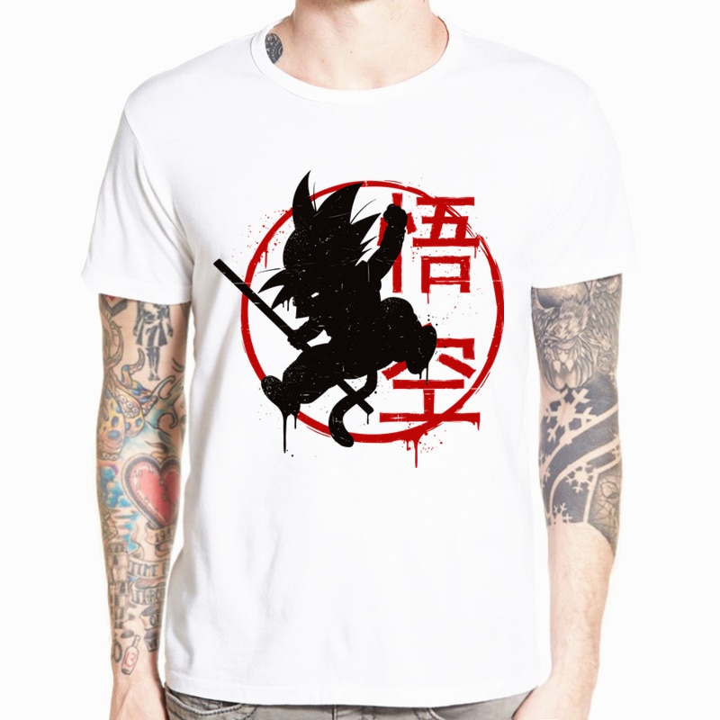 Dragon Ball – White Printed T-Shirt (30 Styles) T-Shirts & Tank Tops